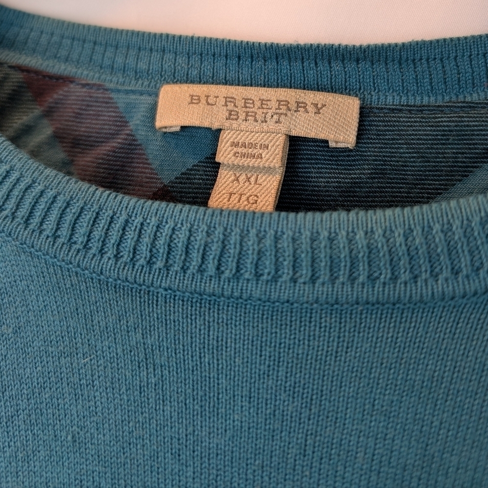 Burberry Brit cotton sweater size XXL in EUC - Picture 3 of 12